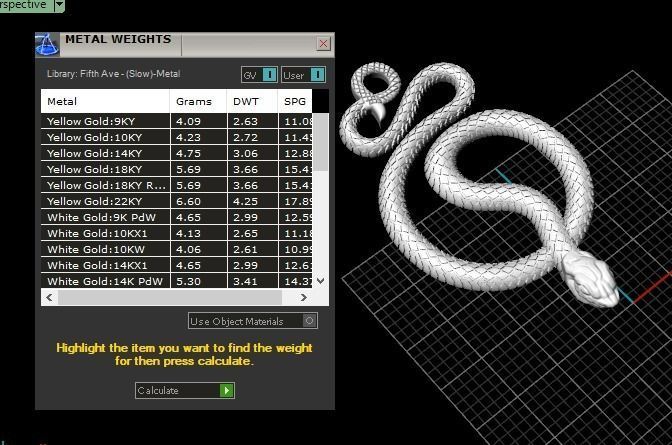 Snake Pendant 3D print model_5