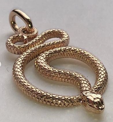 Snake Pendant 3D print model_11
