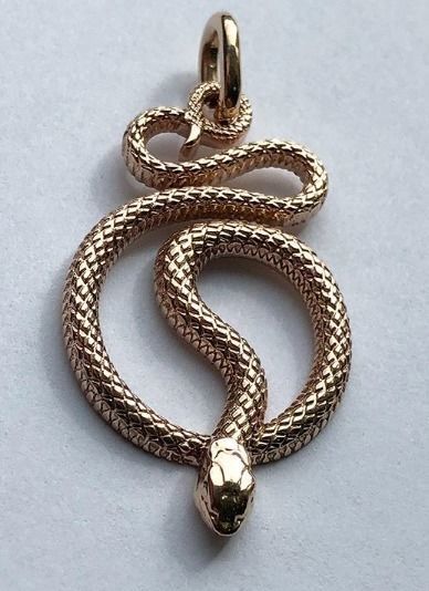 Snake Pendant 3D print model_12