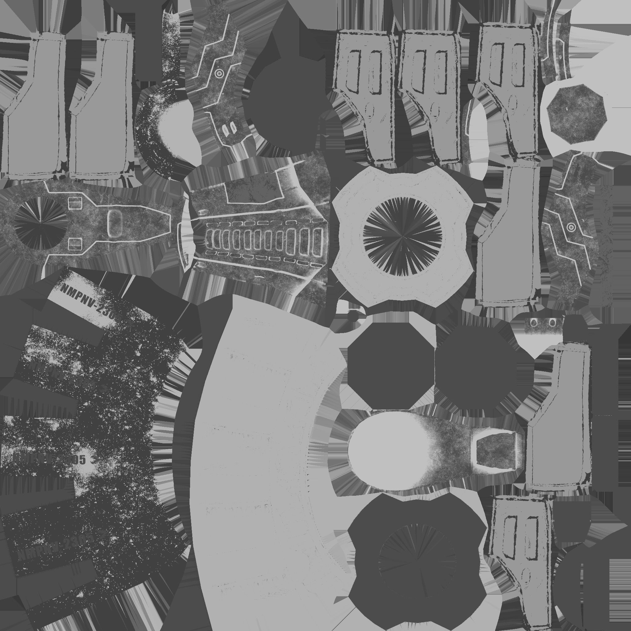 Granade hi-tech Low-poly 3D model_6