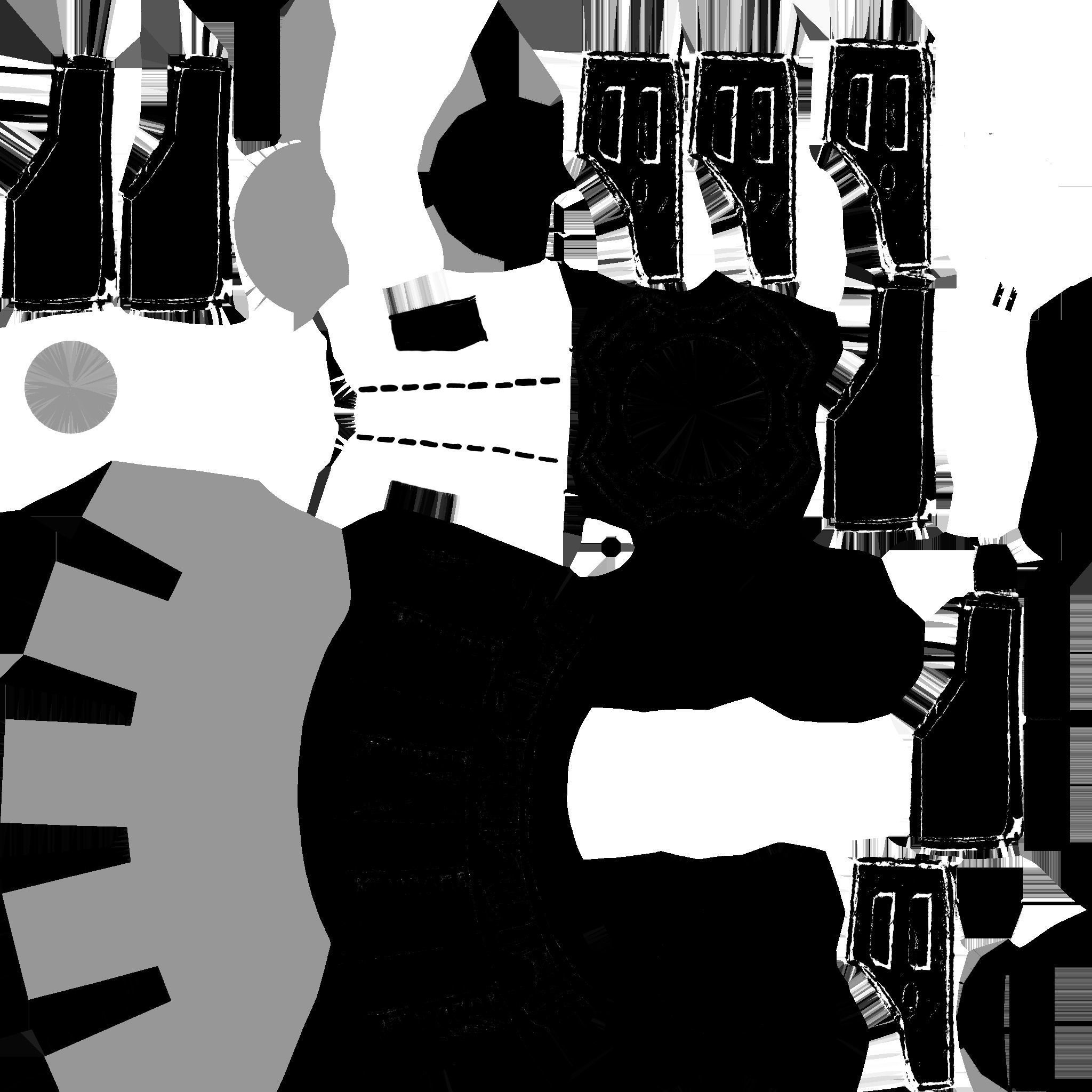 Granade hi-tech Low-poly 3D model_4