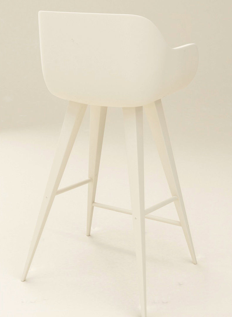 Wood Bar Chair 3D model_9