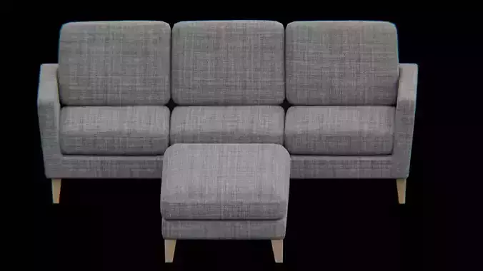 Sofa and Ottoman furniture set