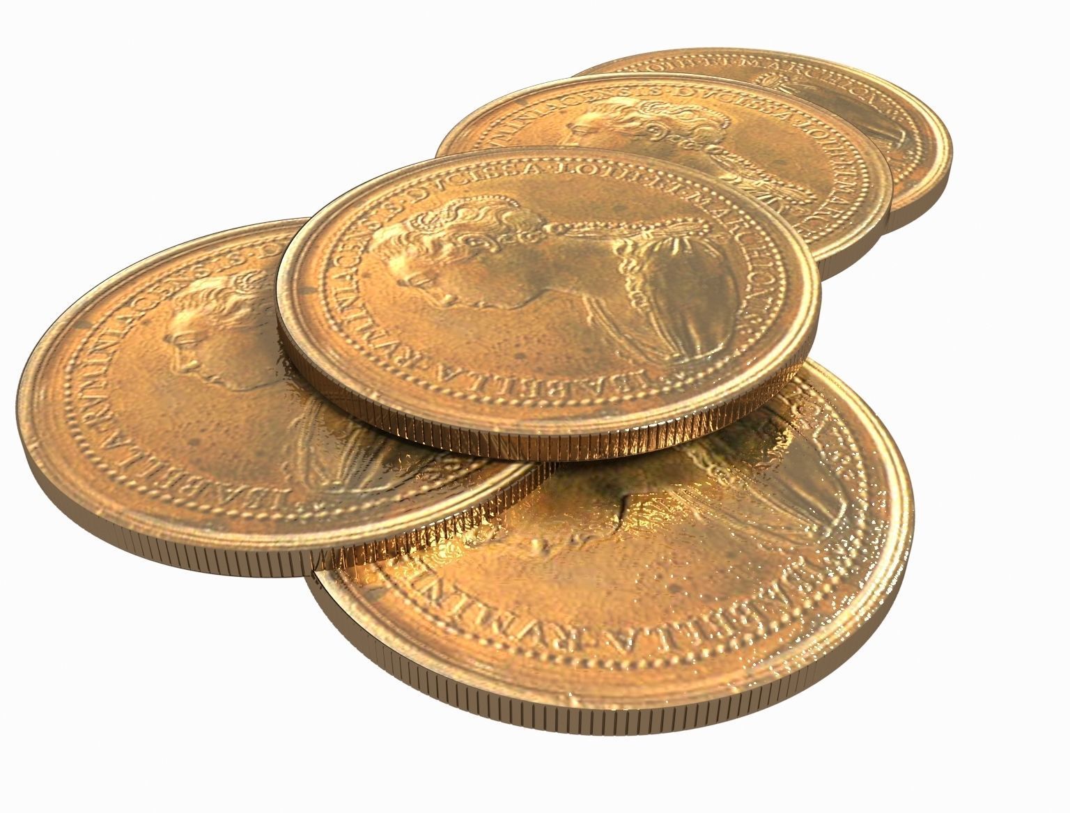 Medals Ferd de Saint Urbain 45 mm 3D model_6