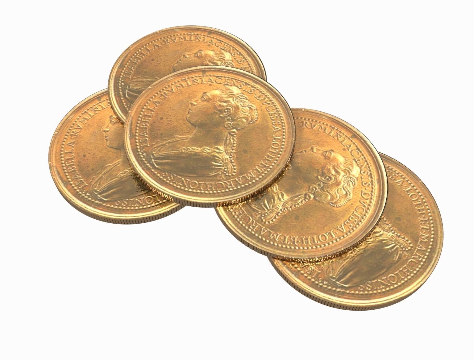 Medals Ferd de Saint Urbain 45 mm 3D model_5