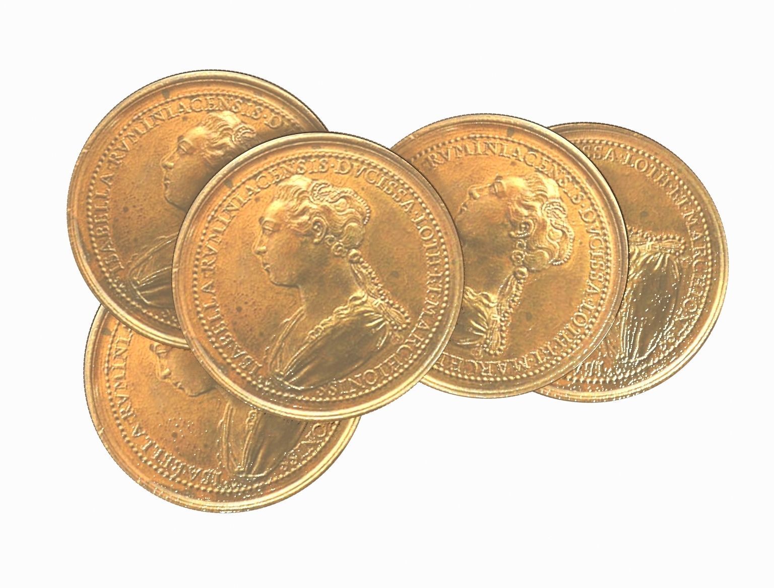 Medals Ferd de Saint Urbain 45 mm 3D model_4