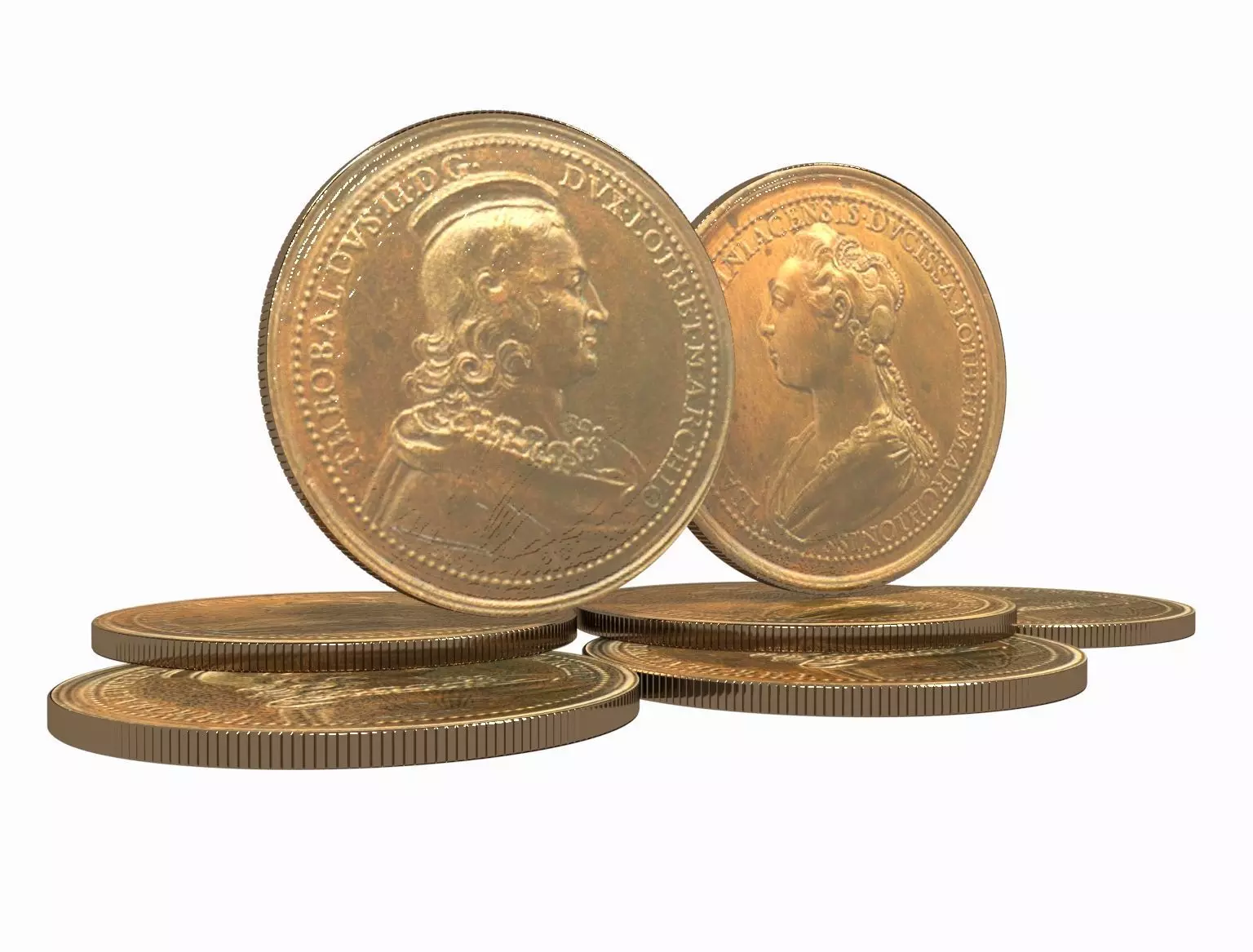 Medals Ferd de Saint Urbain 45 mm 3D model_0