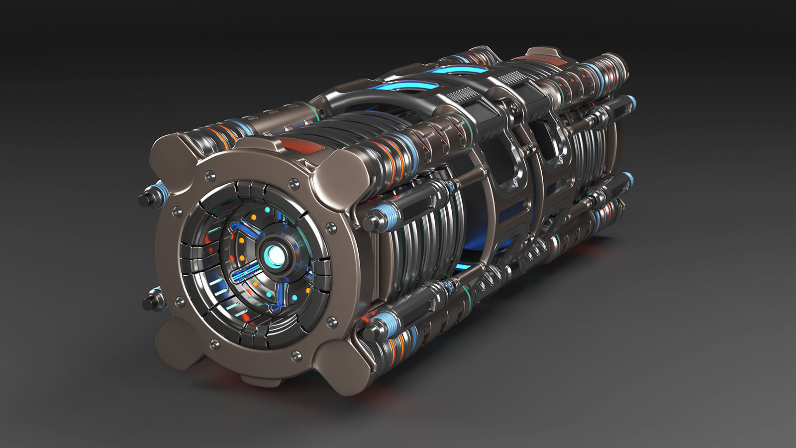 Sci Fi Mega Elements KITBASH - SUBDIVISION READY - pack 3 3D model_17