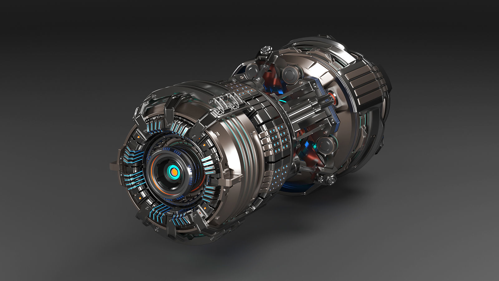 Sci Fi Mega Elements KITBASH - SUBDIVISION READY - pack 3 3D model_11