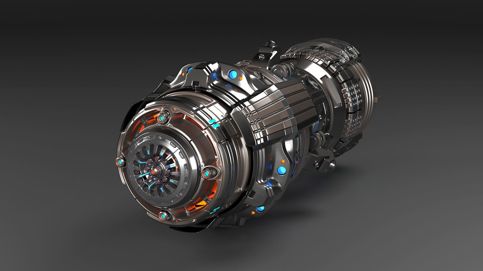 Sci Fi Mega Elements KITBASH - SUBDIVISION READY - pack 3 3D model_10