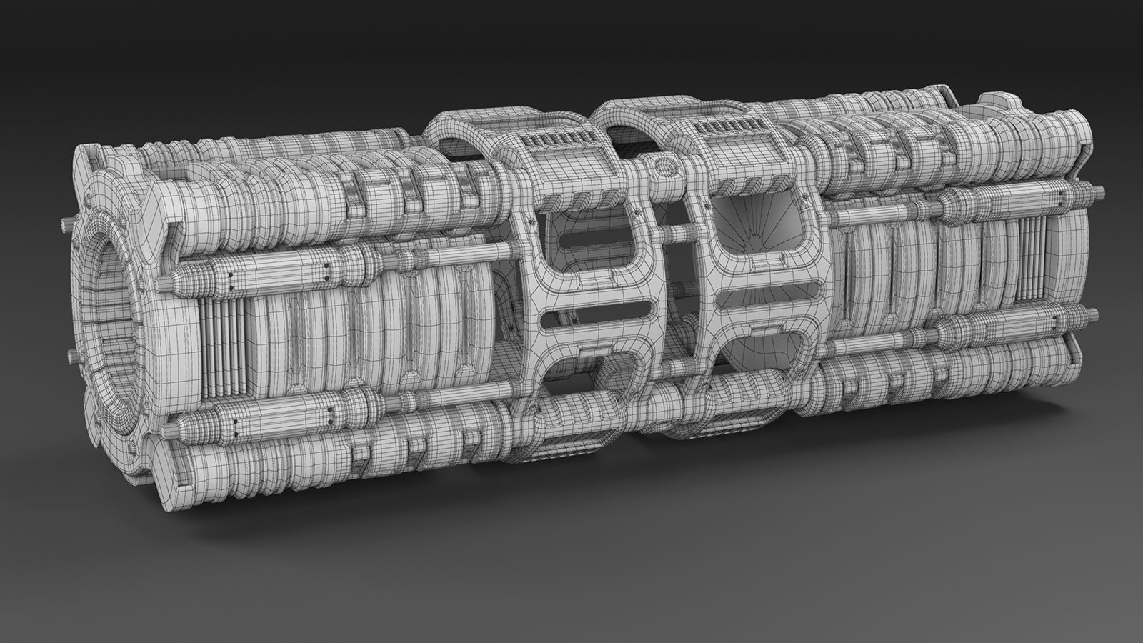 Sci Fi Mega Elements KITBASH - SUBDIVISION READY - pack 3 3D model_19