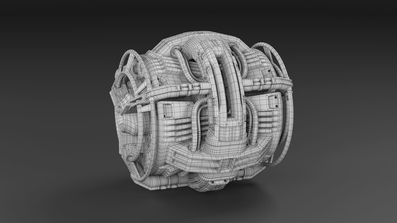 Sci Fi Mega Elements KITBASH - SUBDIVISION READY - pack 3 3D model_16