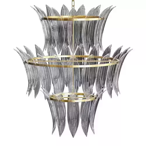 Cascading Chandeliers Noir 3D model