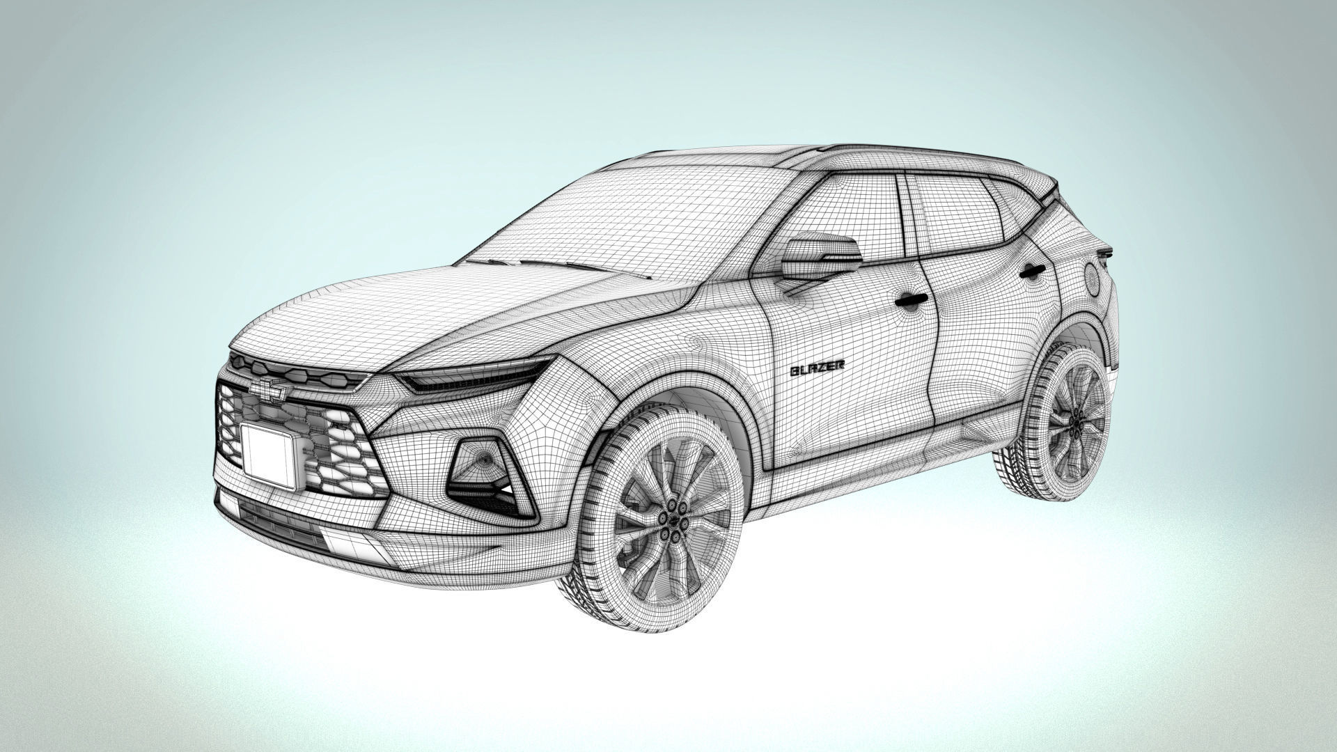 Chevrolet Blazer RS 2019 3D model_2