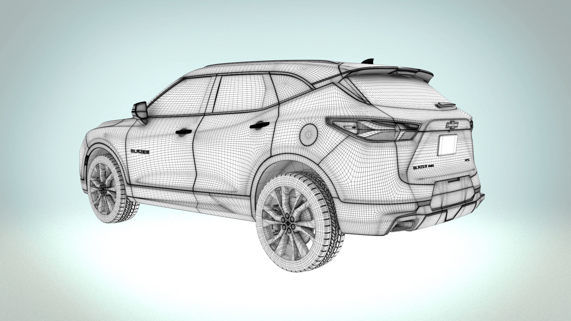 Chevrolet Blazer RS 2019 3D model_3