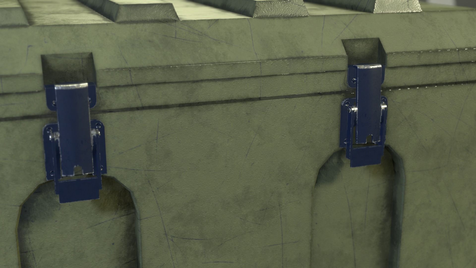 EPIC PBR - Modern Military Trunk Case Low-poly 3D model_14