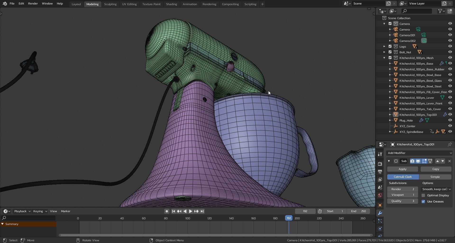 Kitchenaid 100 year anniversary High Quality 3D model_10