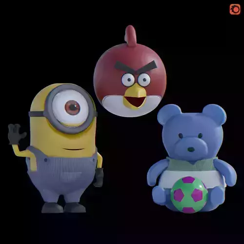 Animated Toy 3D model