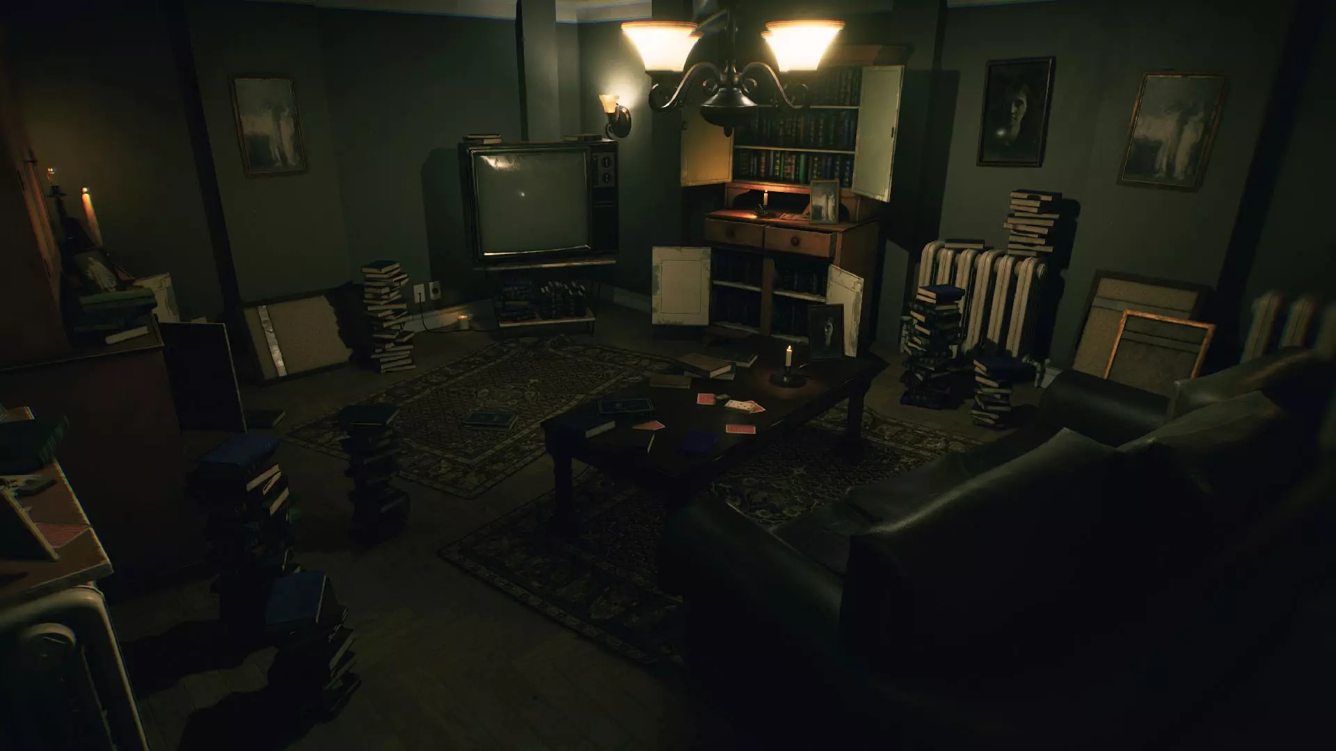 Horror Living Room - Asset Pack UE4 and UE5 Low-poly 3D model_0
