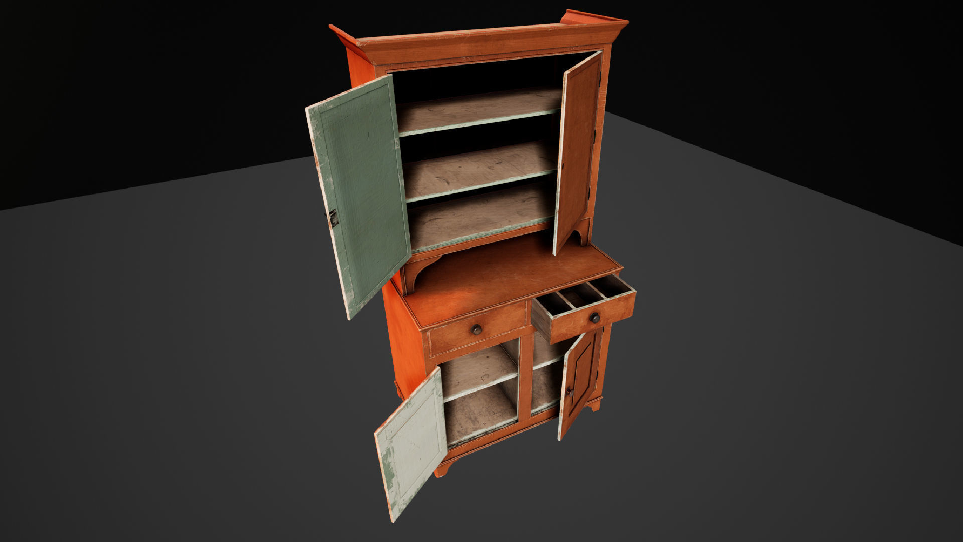 Horror Living Room - Asset Pack UE4 and UE5 Low-poly 3D model_24