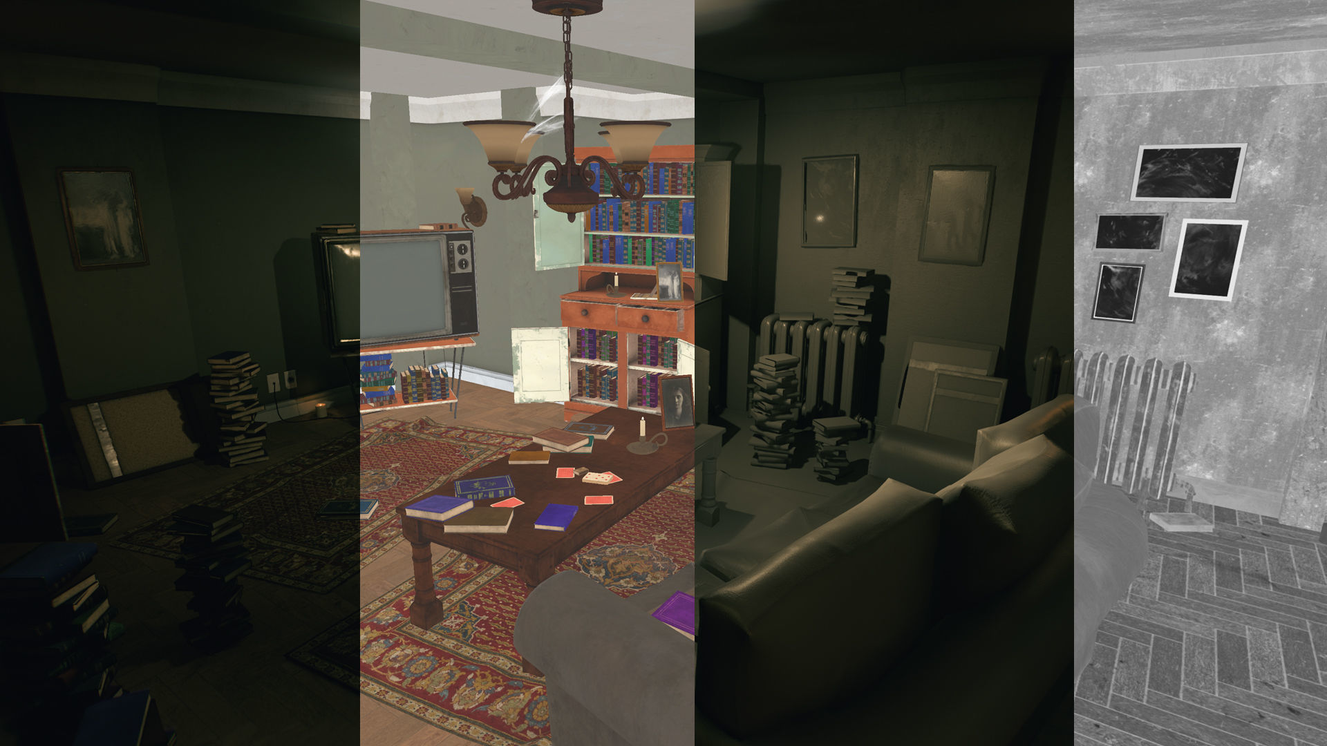 Horror Living Room - Asset Pack UE4 and UE5 Low-poly 3D model_17