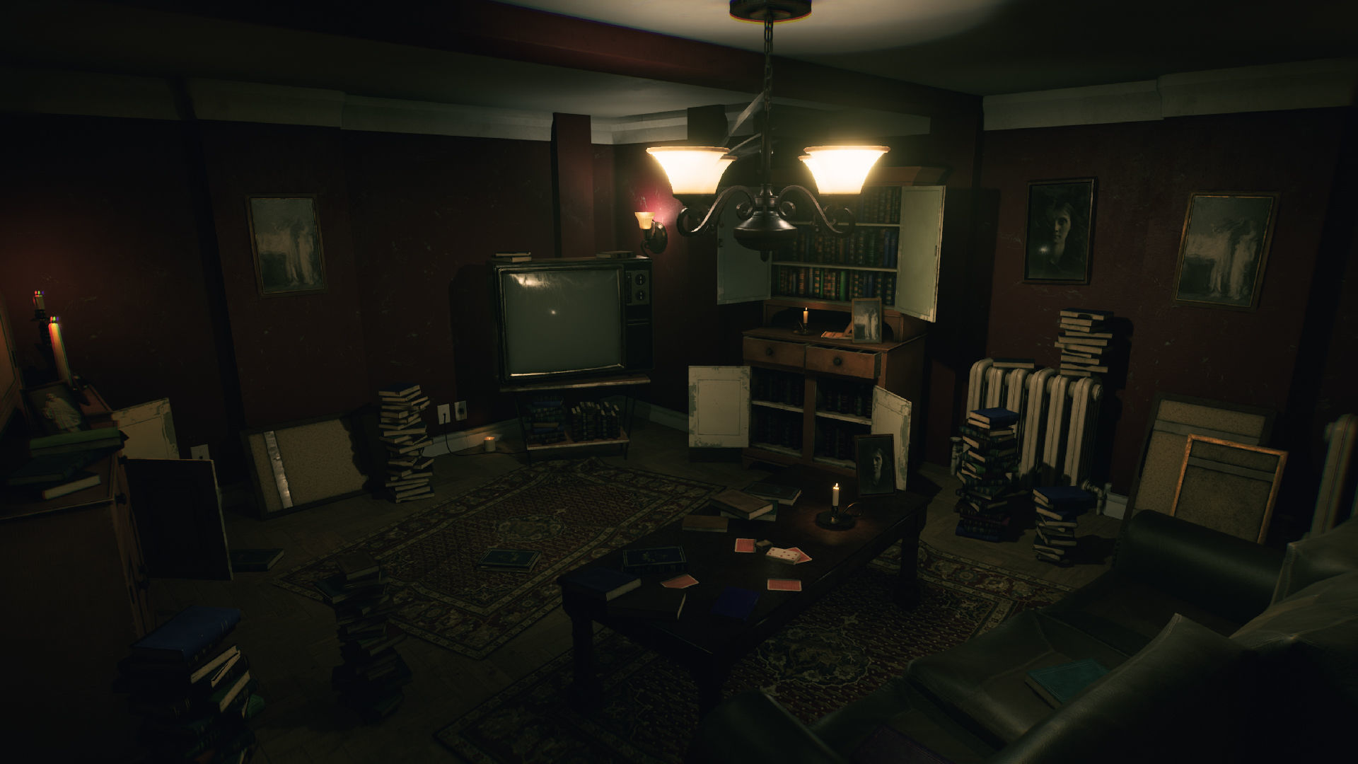 Horror Living Room - Asset Pack UE4 and UE5 Low-poly 3D model_3