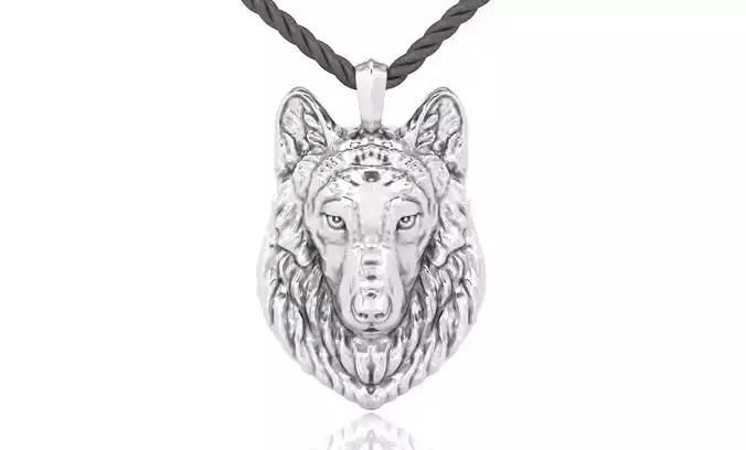 Wolf Head Pendant