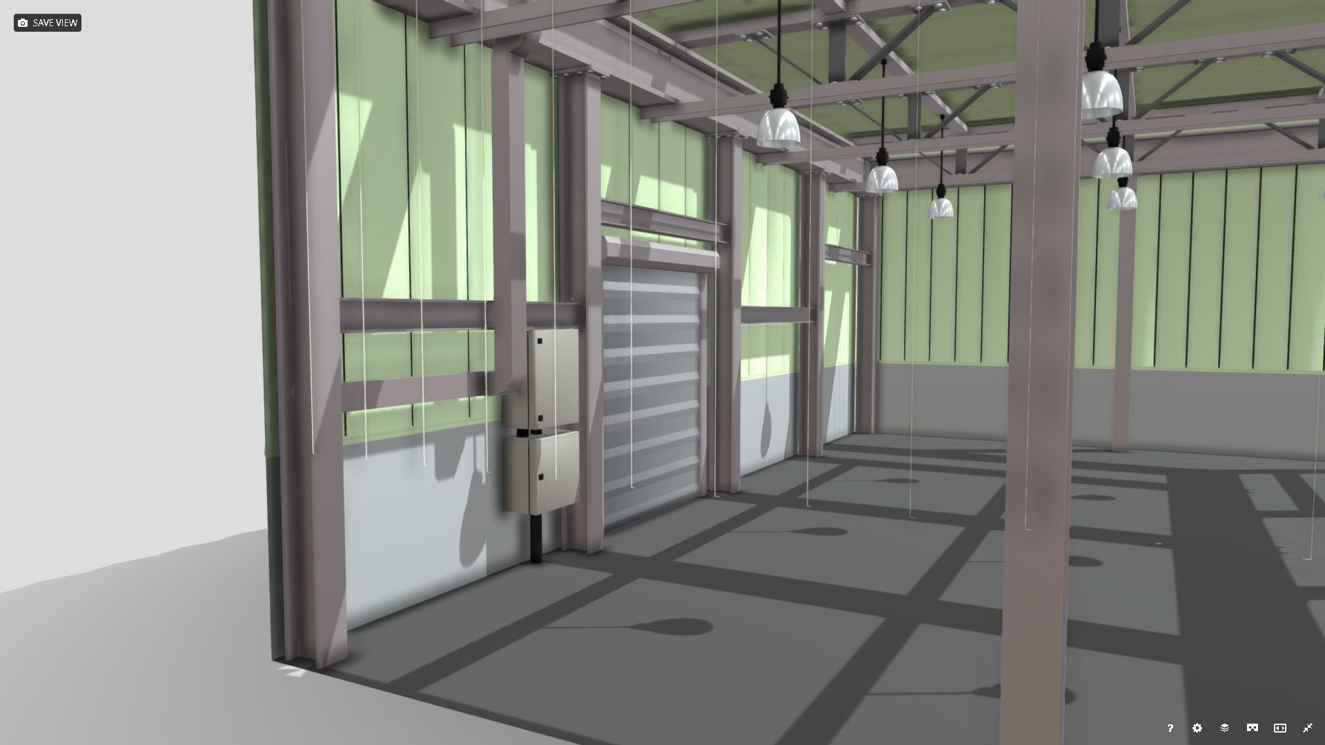 Warehouse Interior - Stylised Low-poly 3D model_8