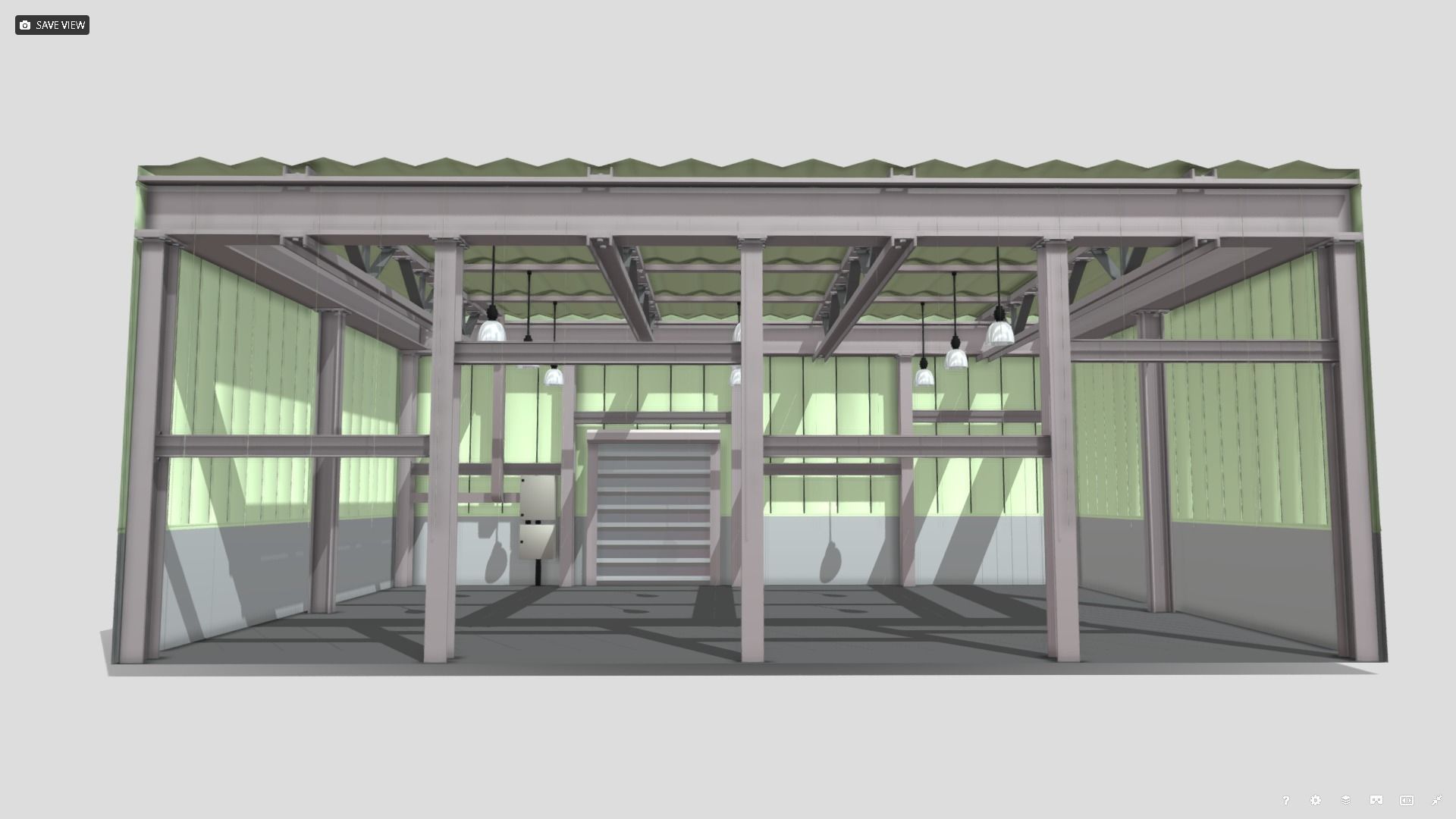 Warehouse Interior - Stylised Low-poly 3D model_5