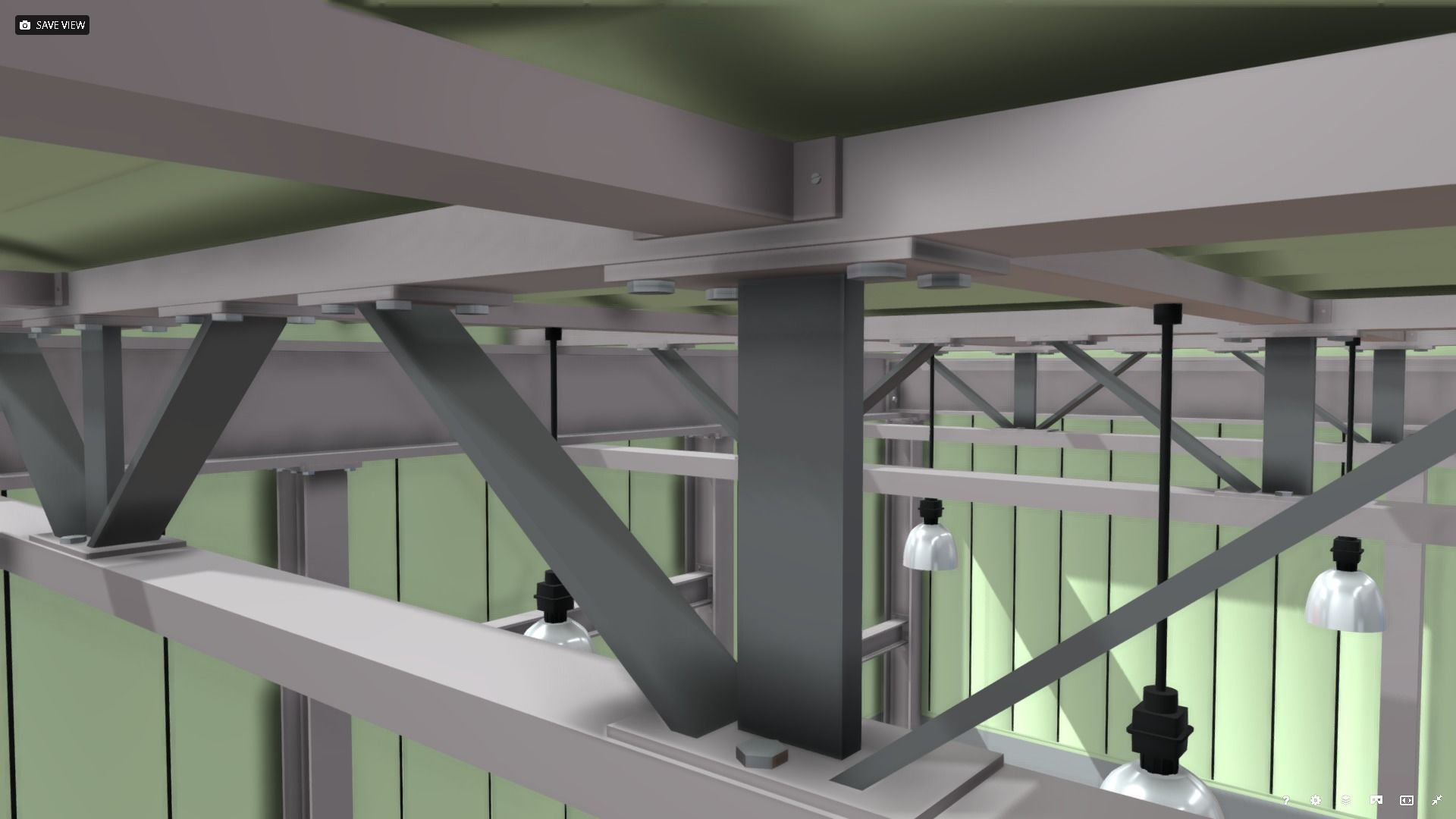 Warehouse Interior - Stylised Low-poly 3D model_9