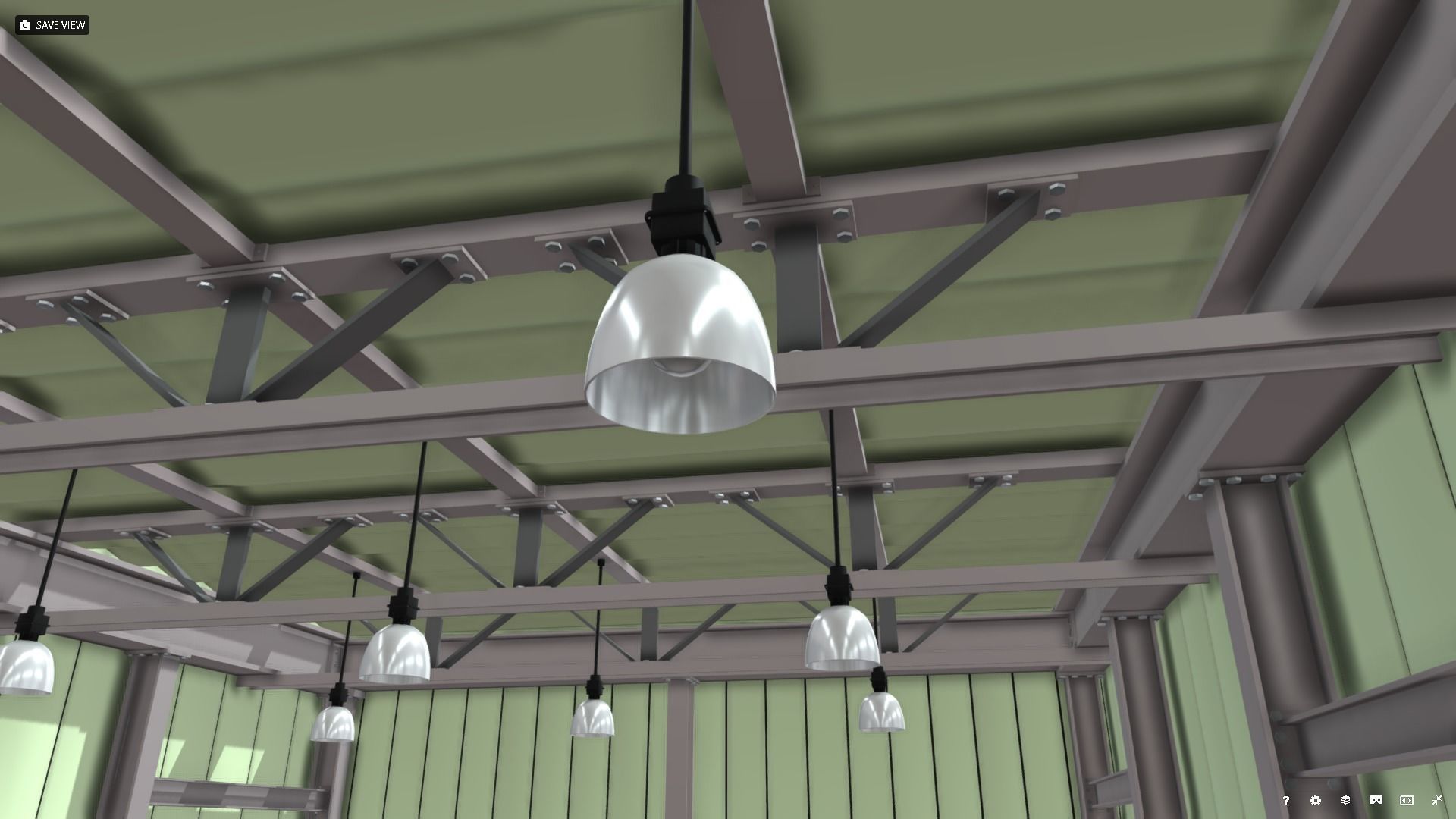 Warehouse Interior - Stylised Low-poly 3D model_3