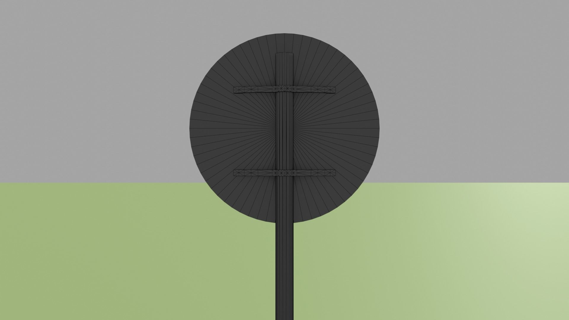 Road Signs Pack Low-poly 3D model_8