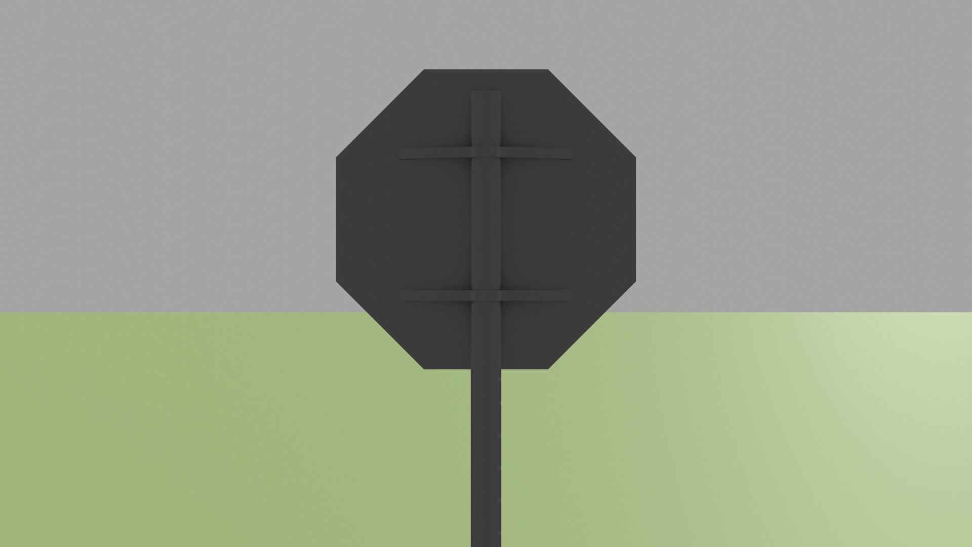 Road Signs Pack Low-poly 3D model_15