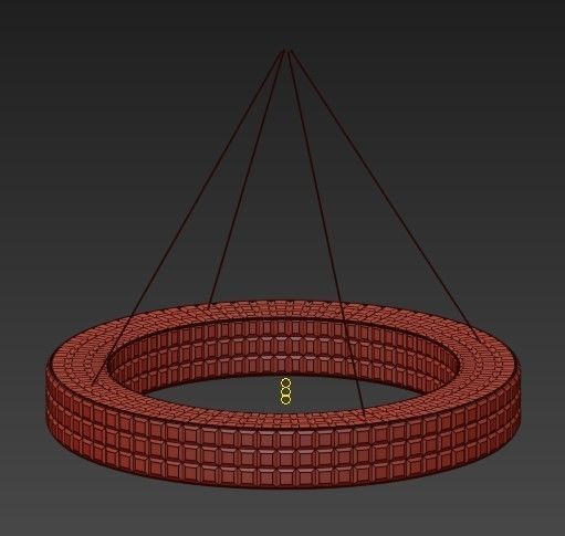 Crystal Halo Chandelier 41  Restoration Hardware 3D model_1