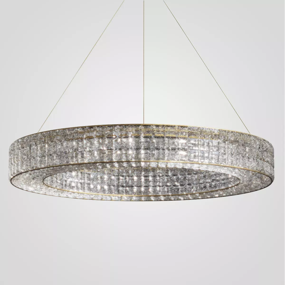Crystal Halo Chandelier 41  Restoration Hardware 3D model_0