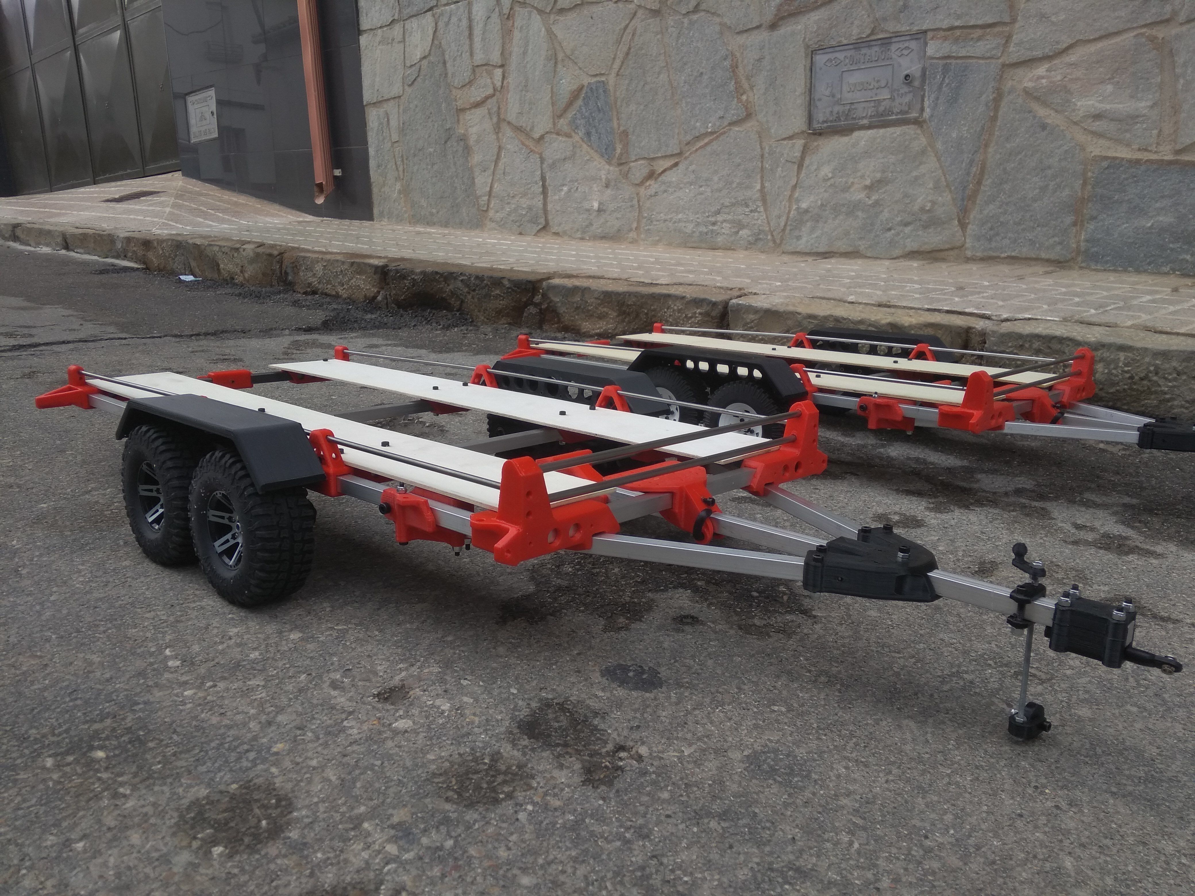 Trailer for crawler or rc car 3D print model_15