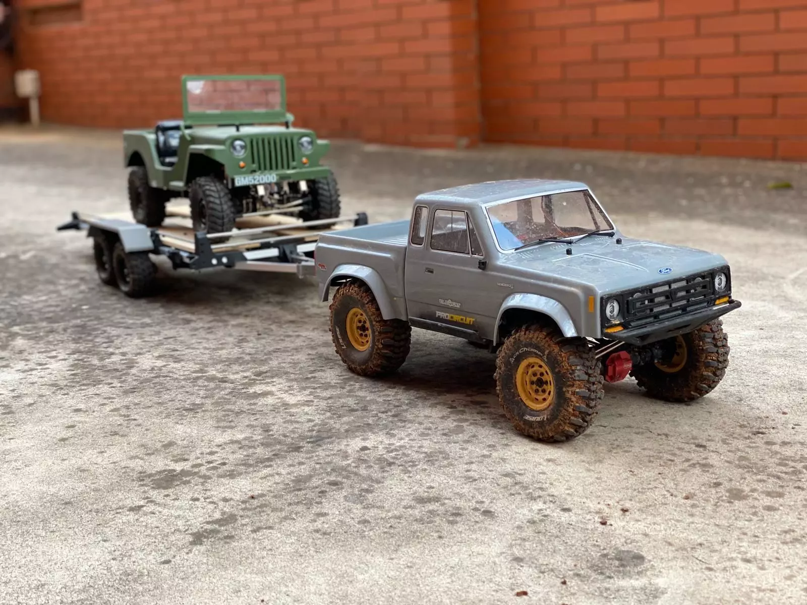 Trailer for crawler or rc car 3D print model_0
