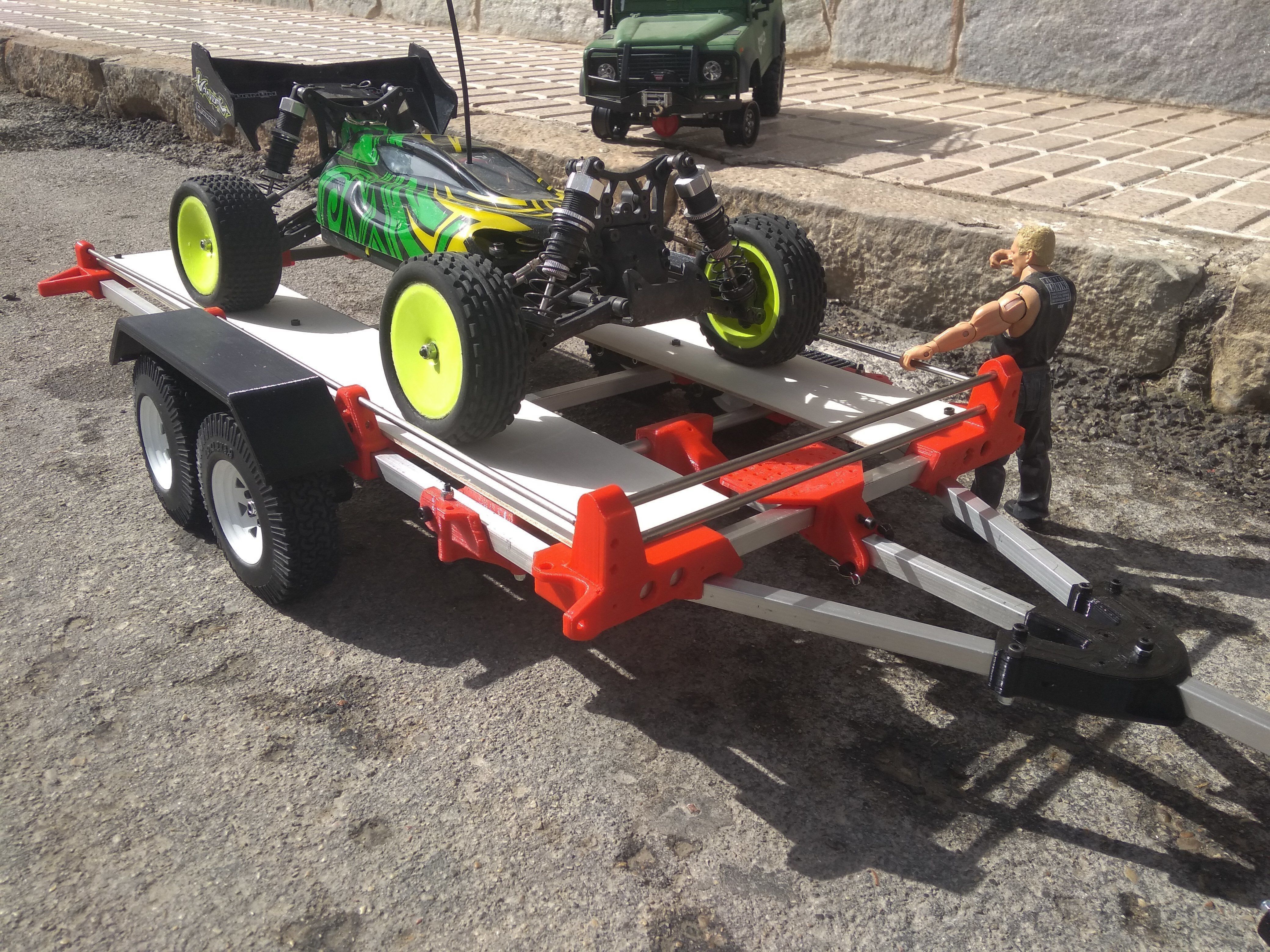 Trailer for crawler or rc car 3D print model_5