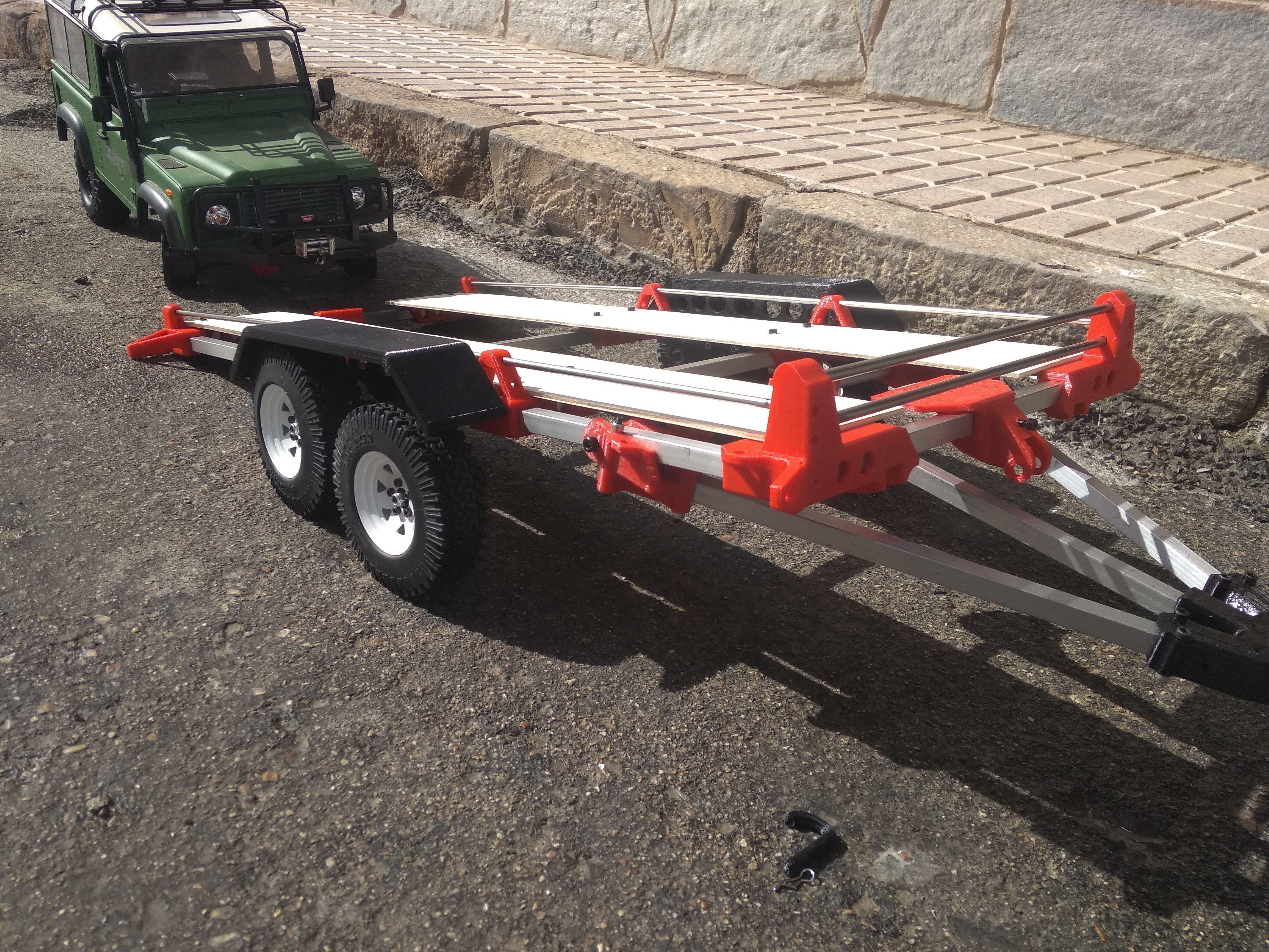 Trailer for crawler or rc car 3D print model_4
