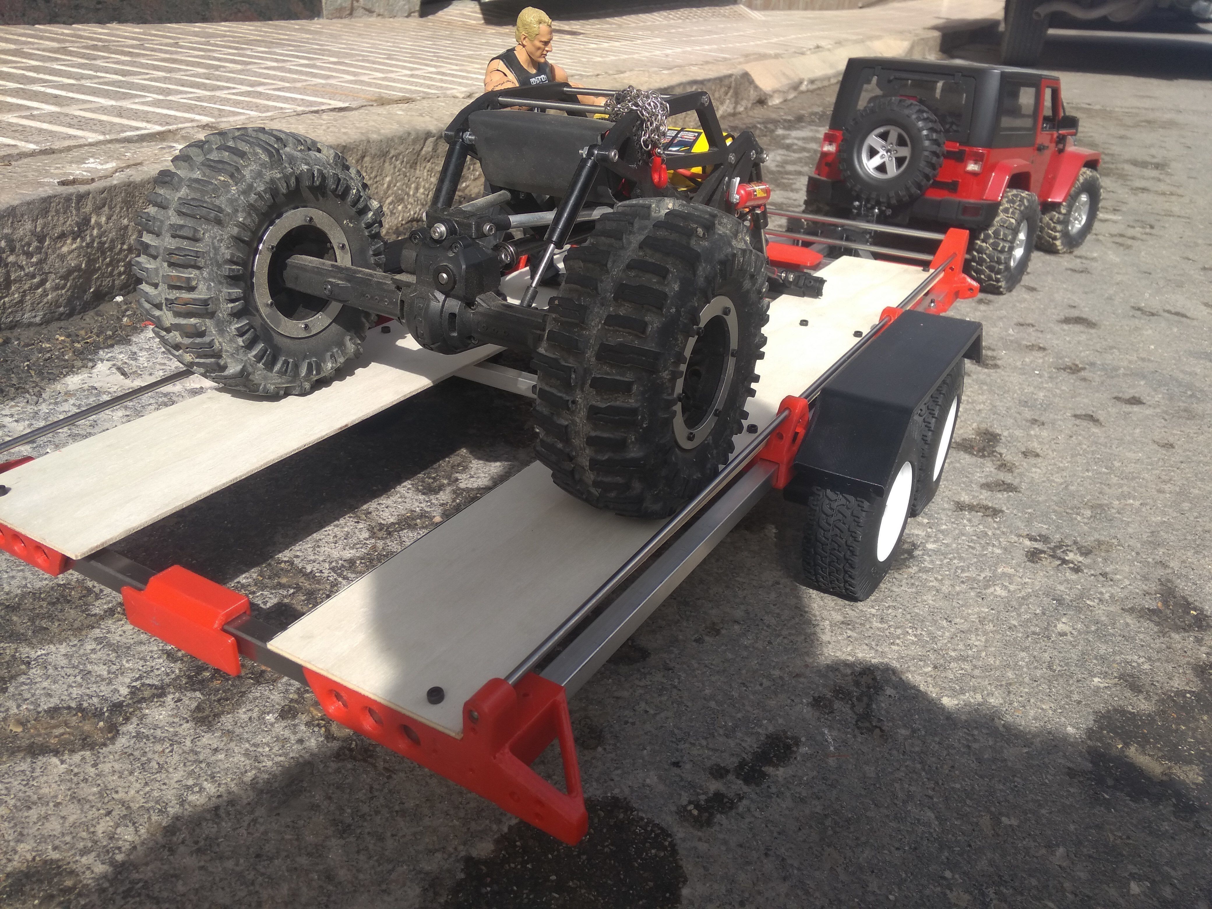Trailer for crawler or rc car 3D print model_9