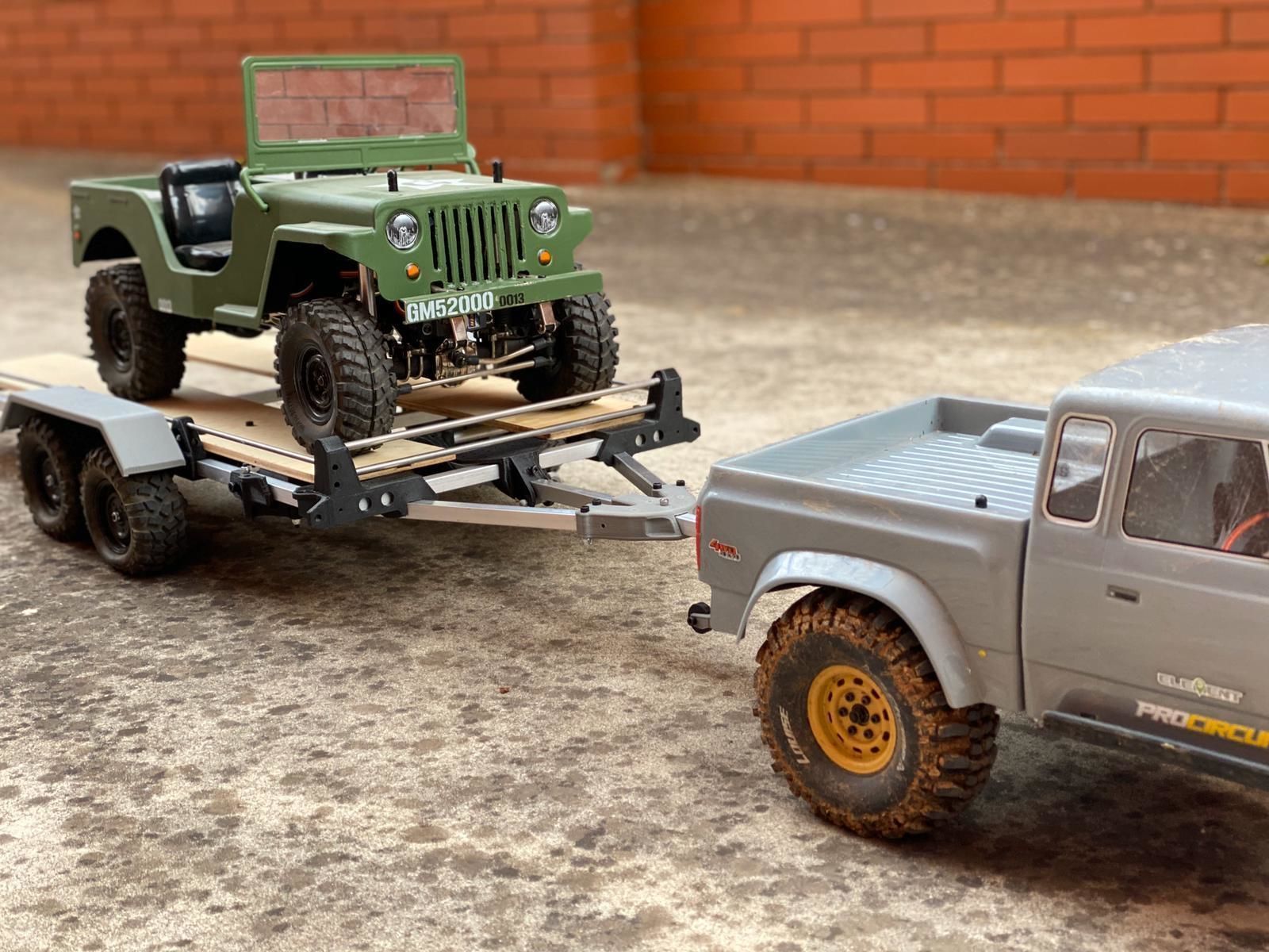 Trailer for crawler or rc car 3D print model_2