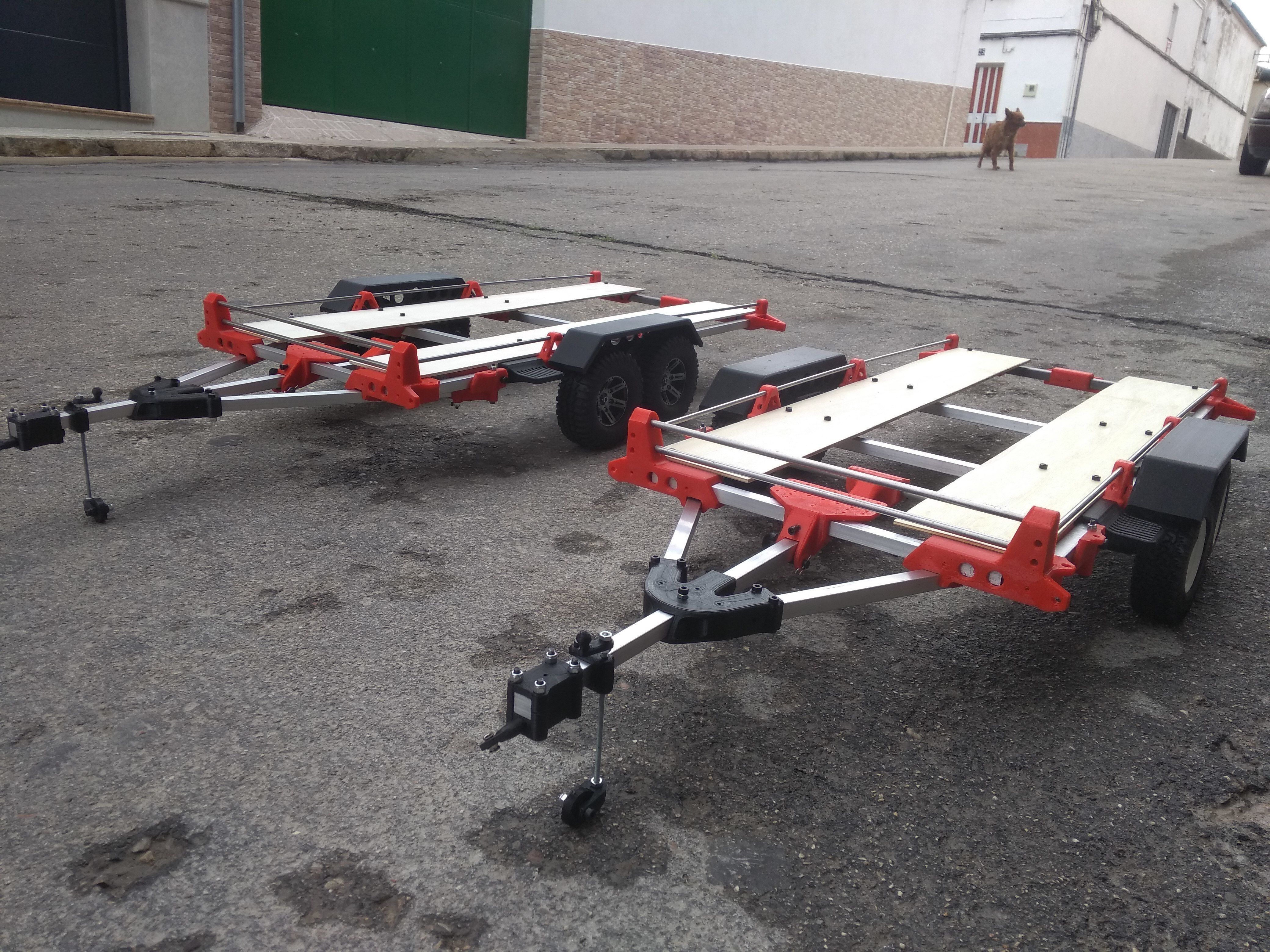 Trailer for crawler or rc car 3D print model_17