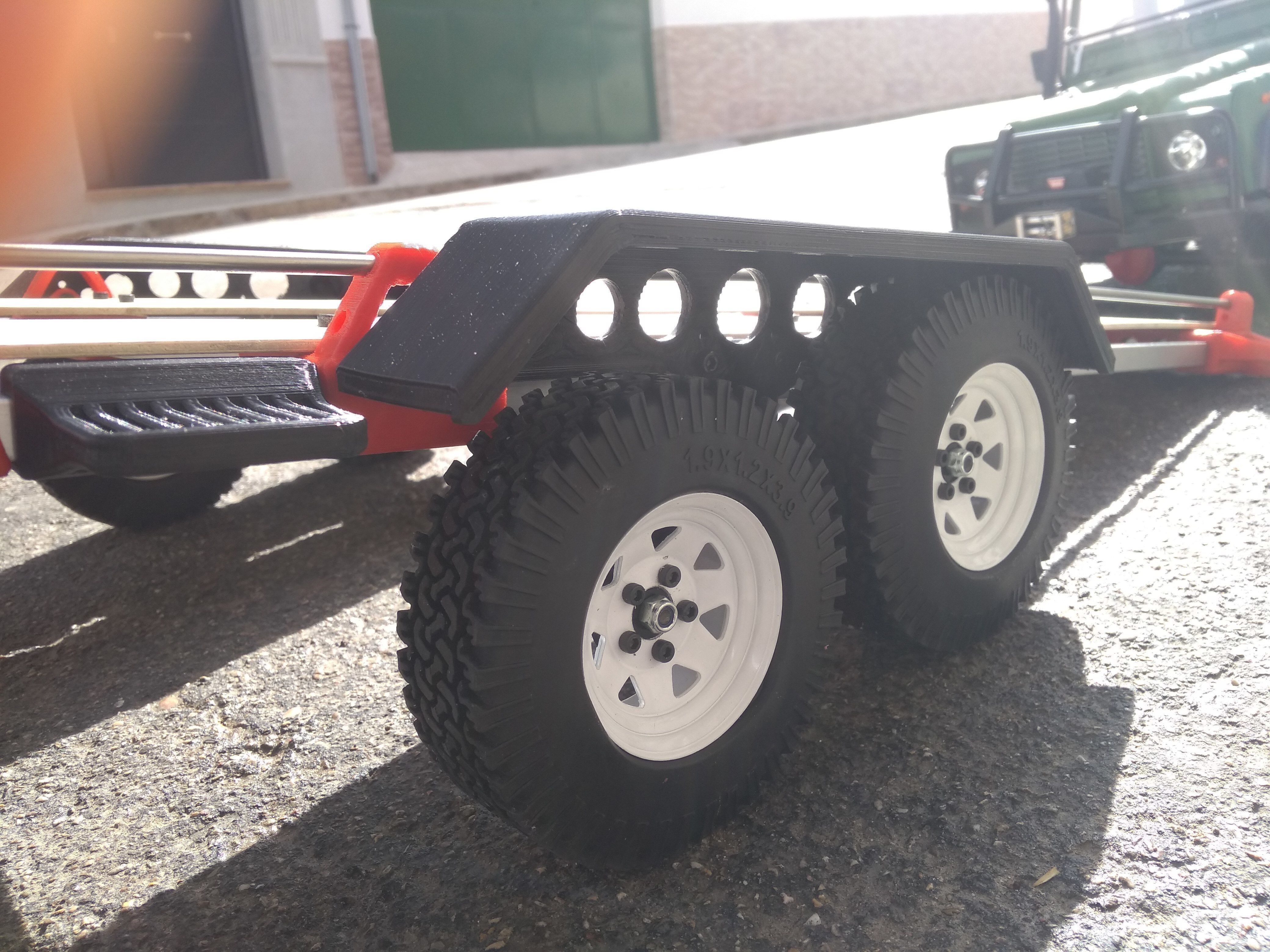 Trailer for crawler or rc car 3D print model_6