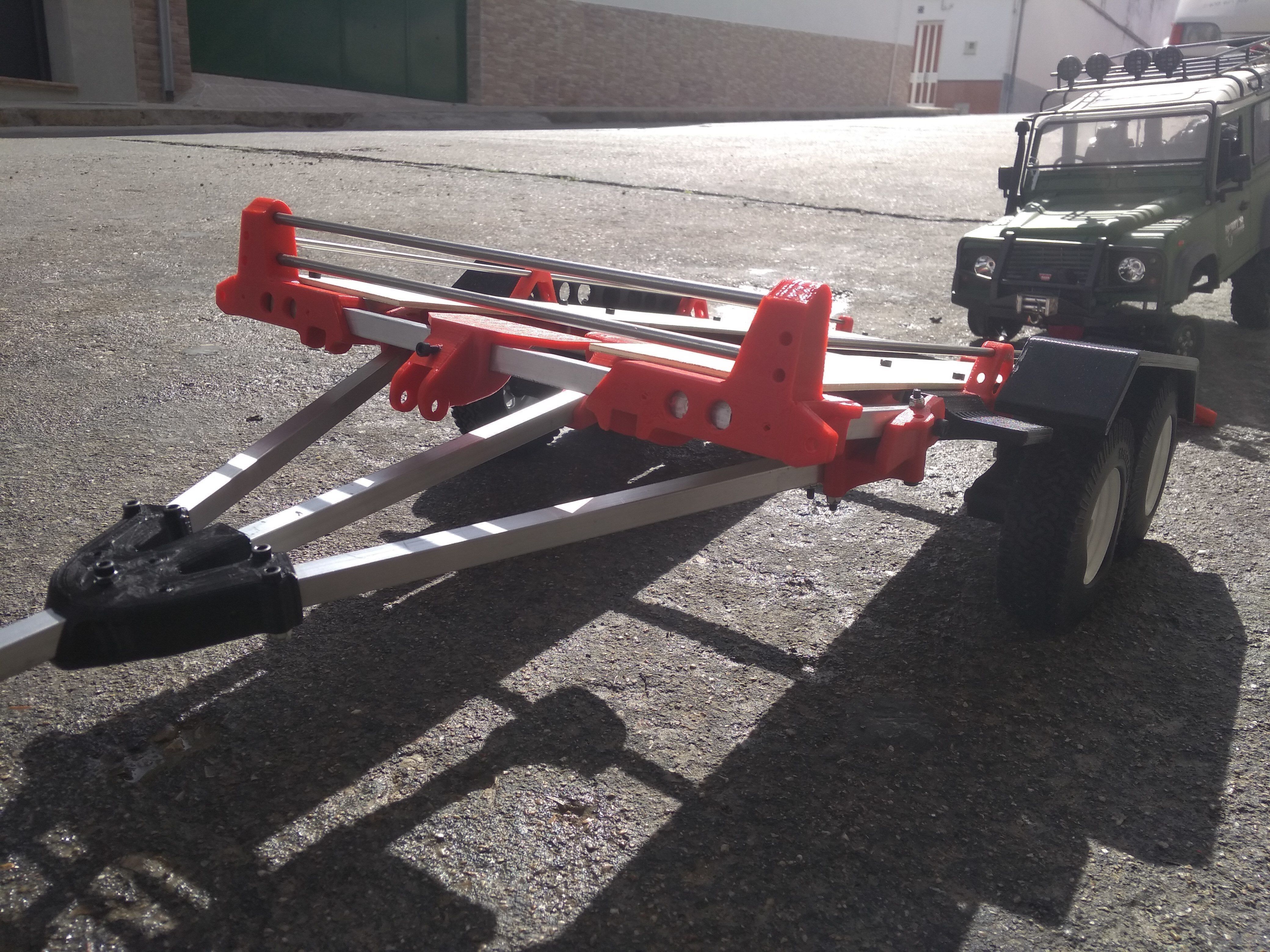 Trailer for crawler or rc car 3D print model_3