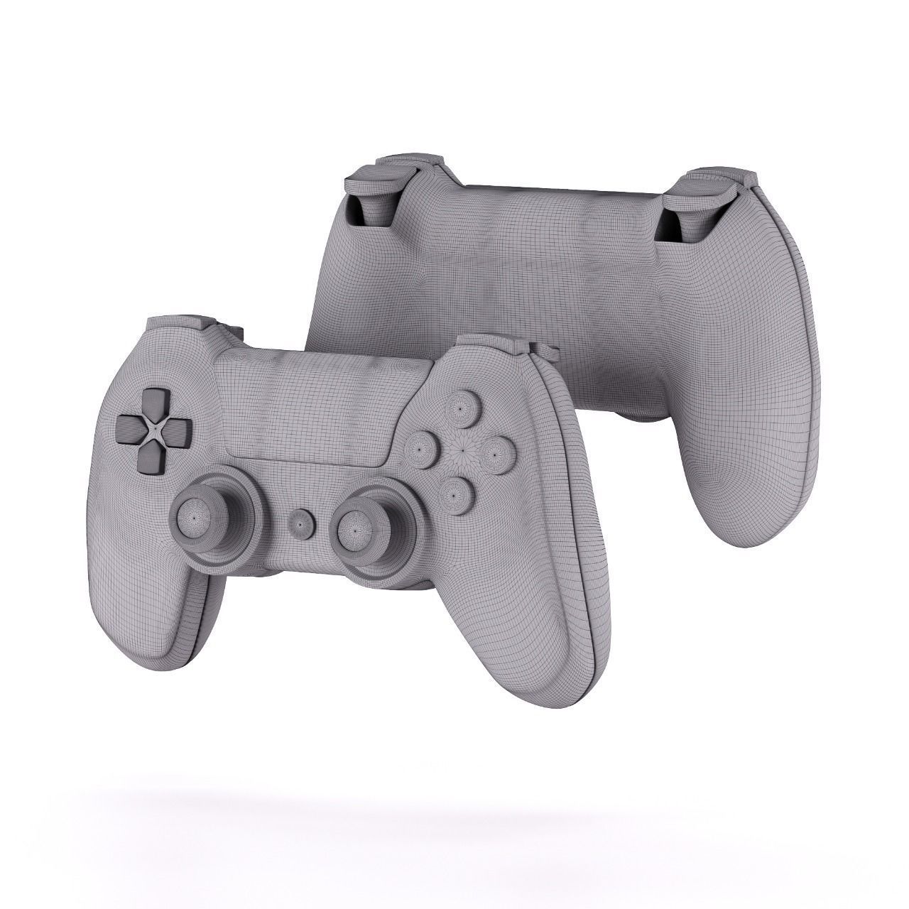 Sony Playstation Dualshock Controller Low-poly 3D model_4