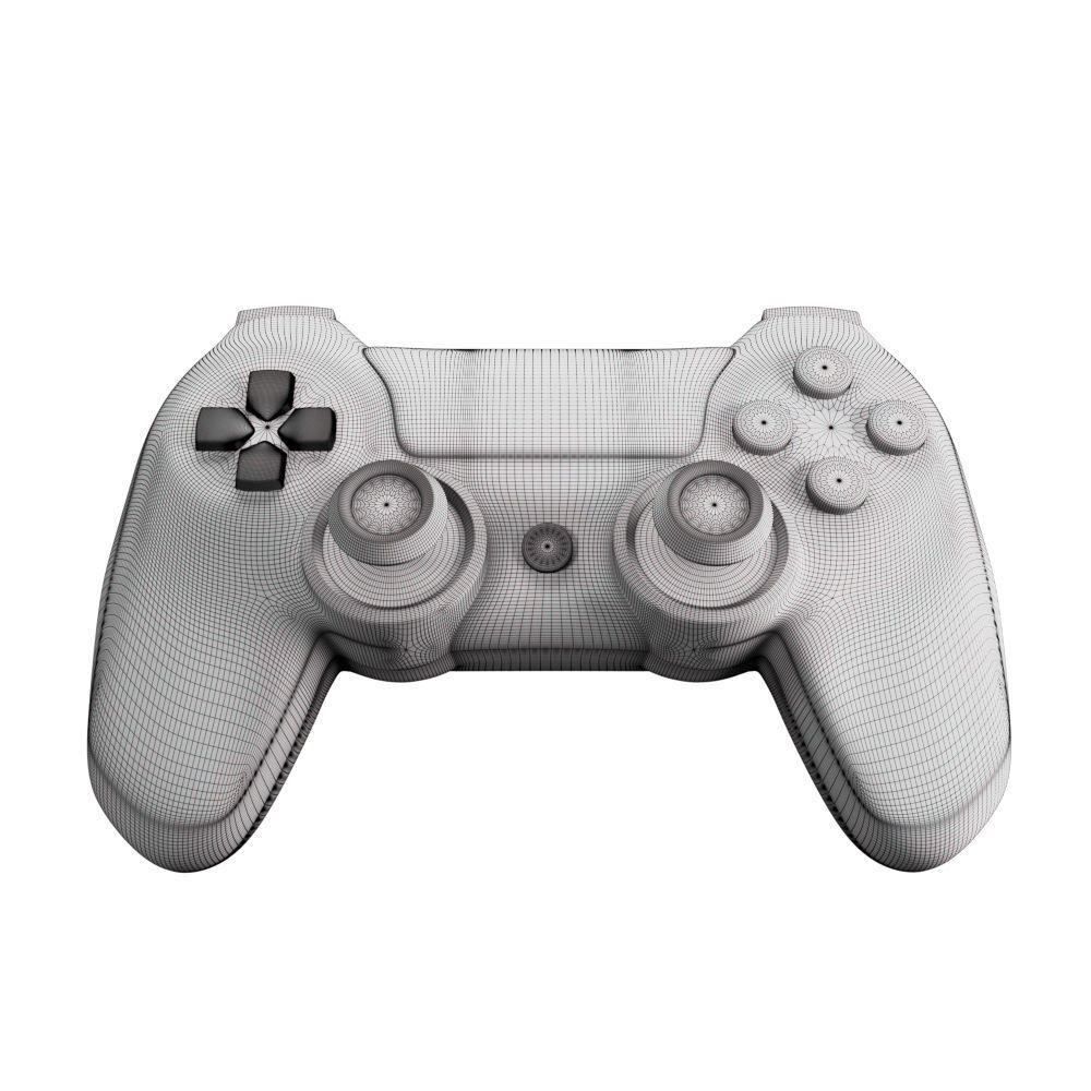 Sony Playstation Dualshock Controller Low-poly 3D model_3