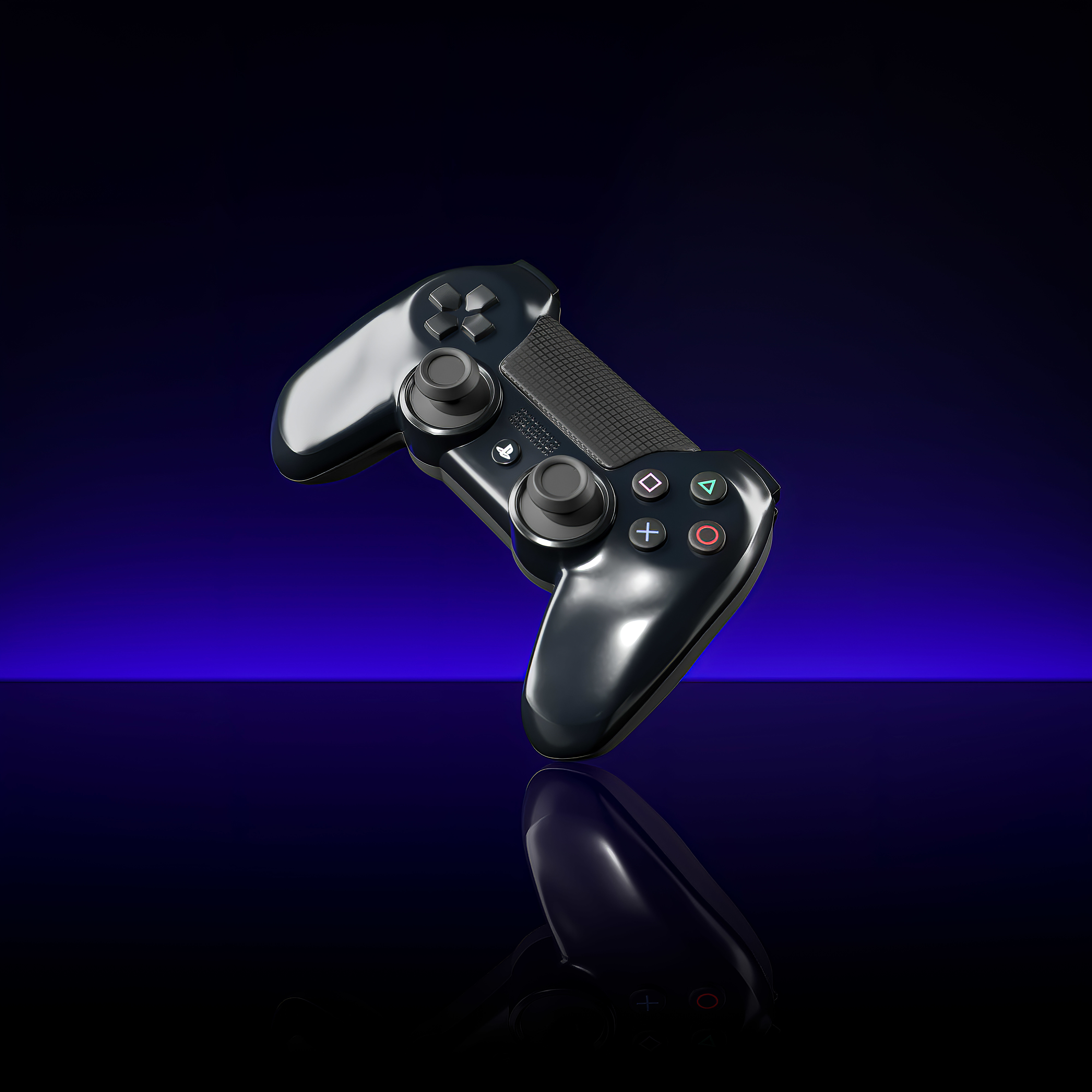Sony Playstation Dualshock Controller Low-poly 3D model_7