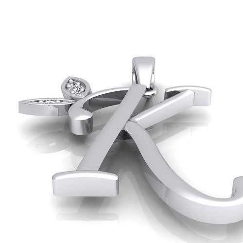 Capital Latter K 3D print model