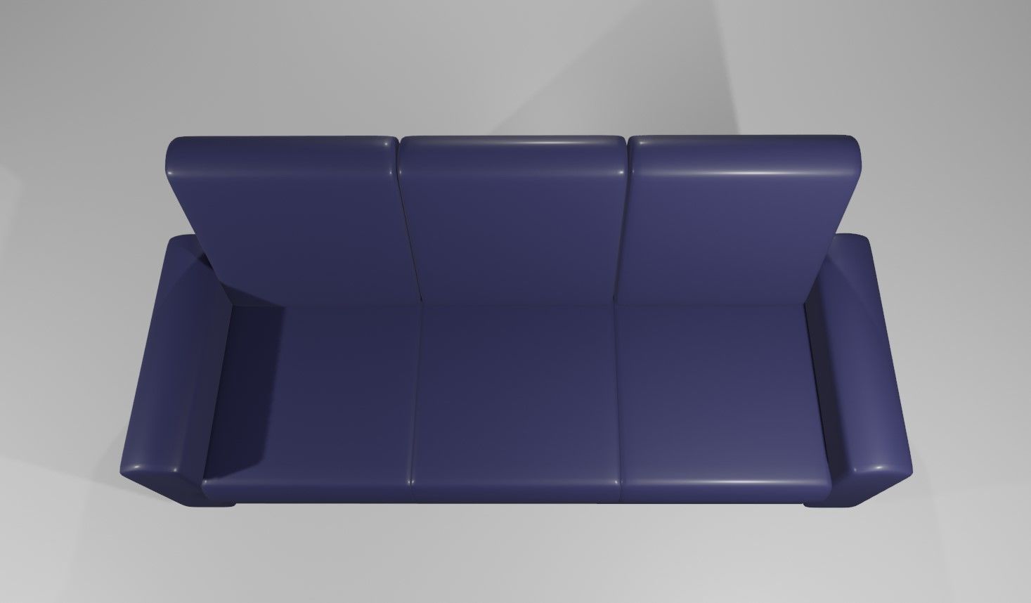 Couch 3 Seater - Settee - Sofa 3D model_1