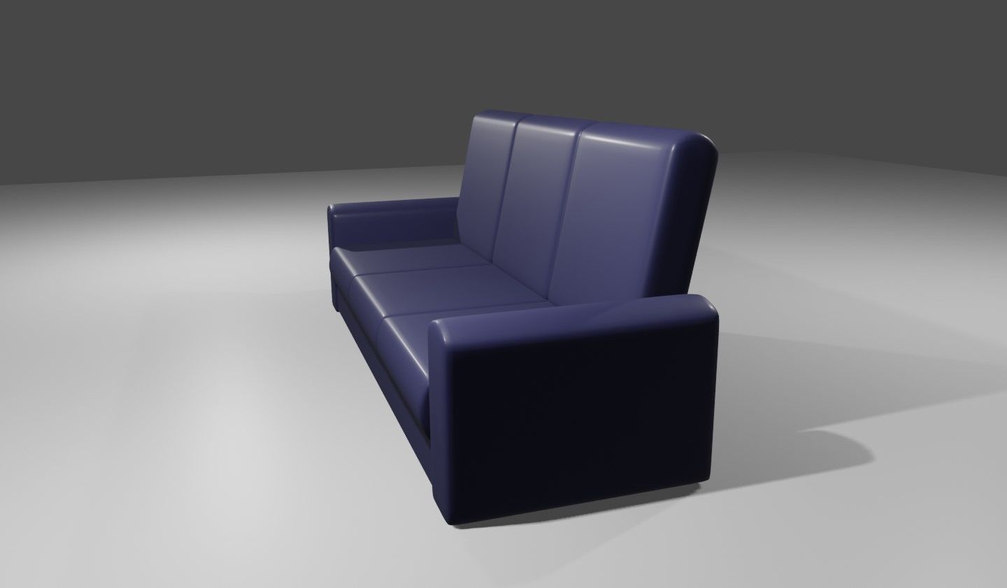 Couch 3 Seater - Settee - Sofa 3D model_5